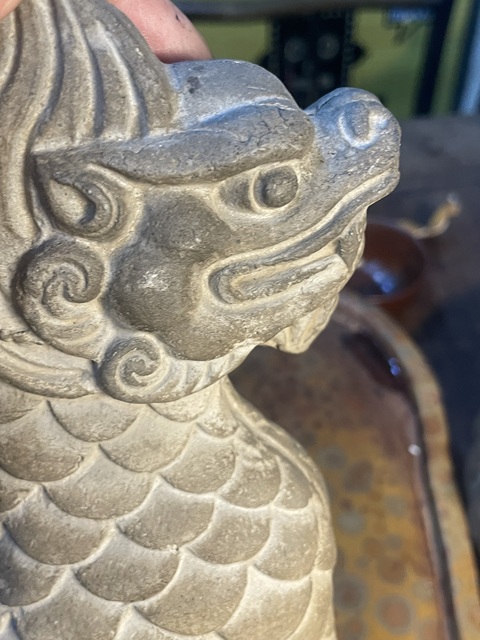 古玩陶瓷磚雕蚩吻拍賣，當前價格2888元