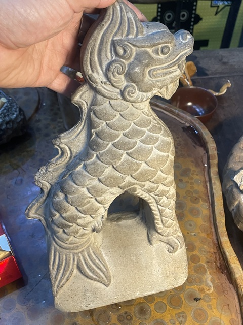 古玩陶瓷磚雕蚩吻拍賣，當前價格2888元