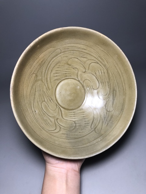 古玩陶瓷(宋代細路精品)青釉刻花紋大碗拍賣,當前價格2888元