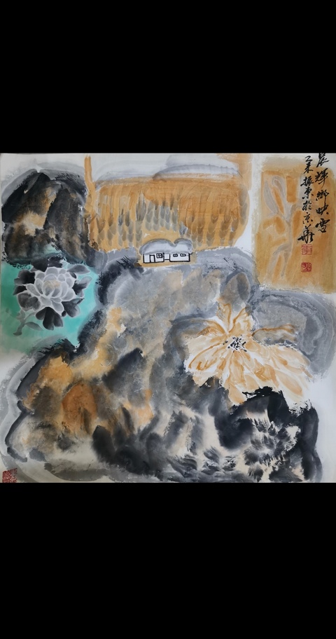 古玩字畫著名冰雪創始人于志學弟子李振東晨輝圖拍賣,當前價格499元