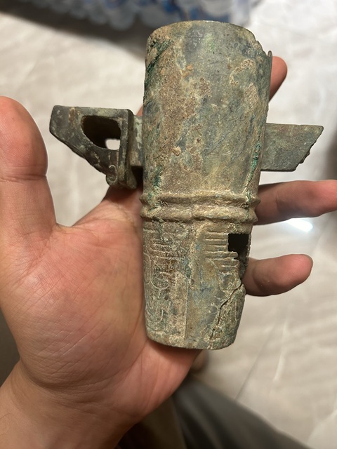 古玩銅器西周青銅車軎真品鑒賞圖