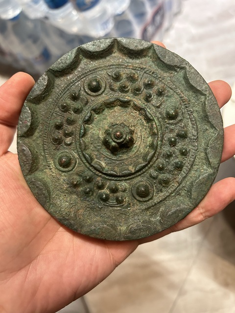 古玩銅器漢代星云鏡真品鑒賞圖