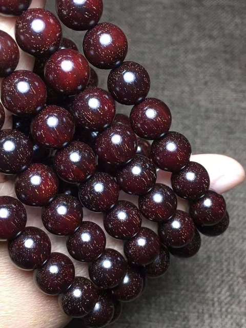 古玩雜項小葉金星紫檀佛珠拍賣，當前價格298元