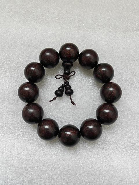 古玩雜項小葉金星紫檀手串拍賣,當前價格298元