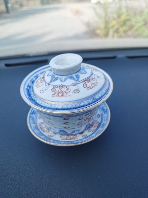 古玩陶瓷玲瓏瓷三才蓋杯拍賣,當(dāng)前價(jià)格588元