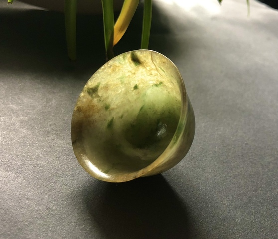 古玩玉器清代天然翡翠“素紋杯”拍賣,當前價格58000元