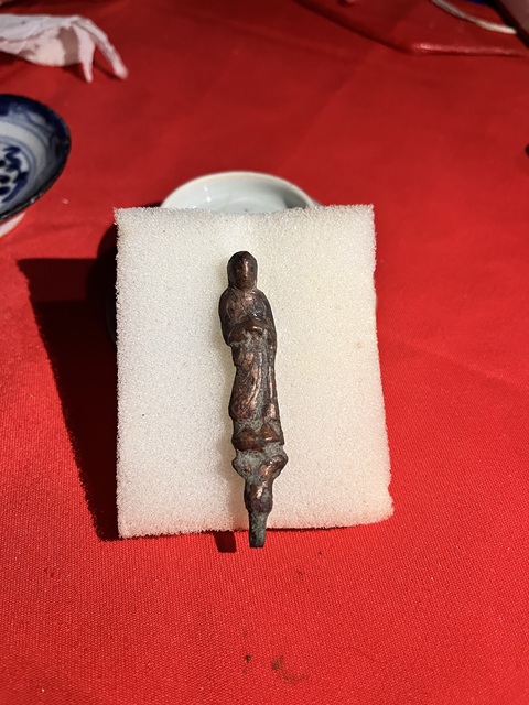 古玩銅器阿難佛真品鑒賞圖