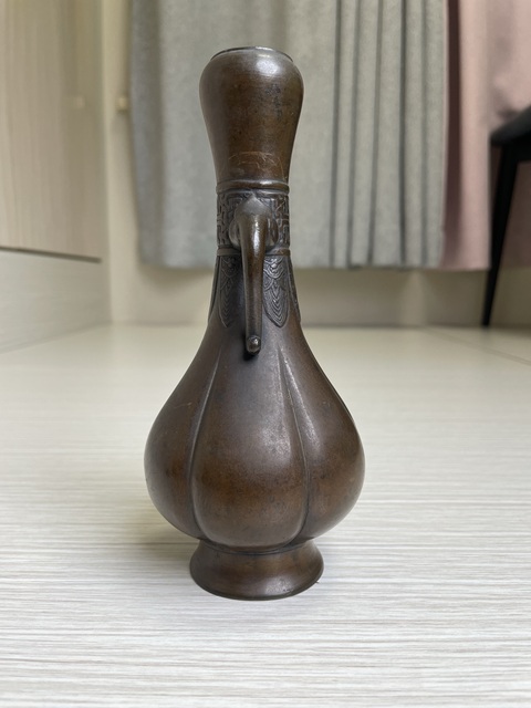 古玩銅器銅瓶真品鑒賞圖