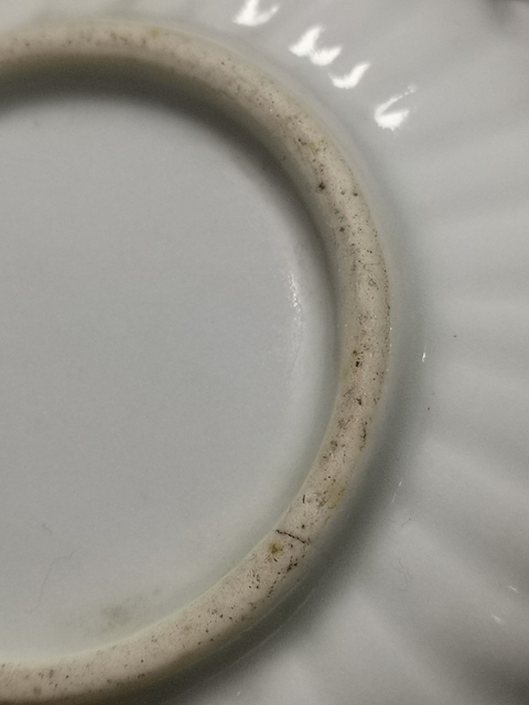 古玩陶瓷德化窯白釉印花盤拍賣，當前價格666元