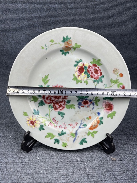 古玩陶瓷粉彩花卉紋盤拍賣，當前價格1888元