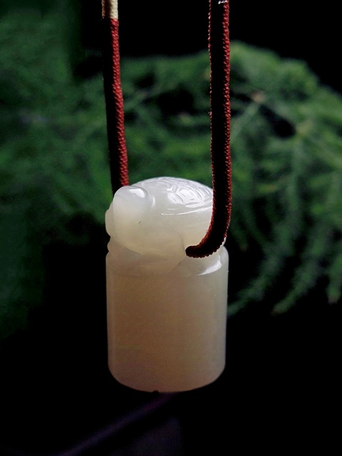 古玩玉器（一口價放漏）和田玉雕“龜鈕印章”拍賣，當前價格2600元