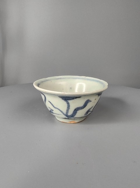 古玩陶瓷明中期青花杯拍賣,當前價格1988元