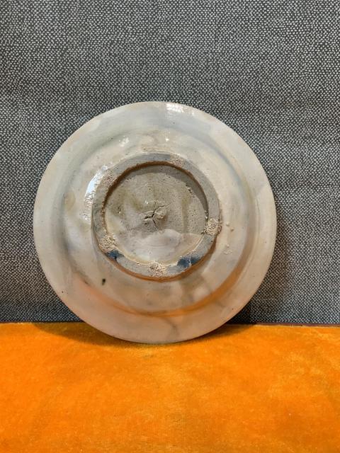 古玩陶瓷釉下彩繪提籃花卉紋折沿盤拍賣,當前價格0元
