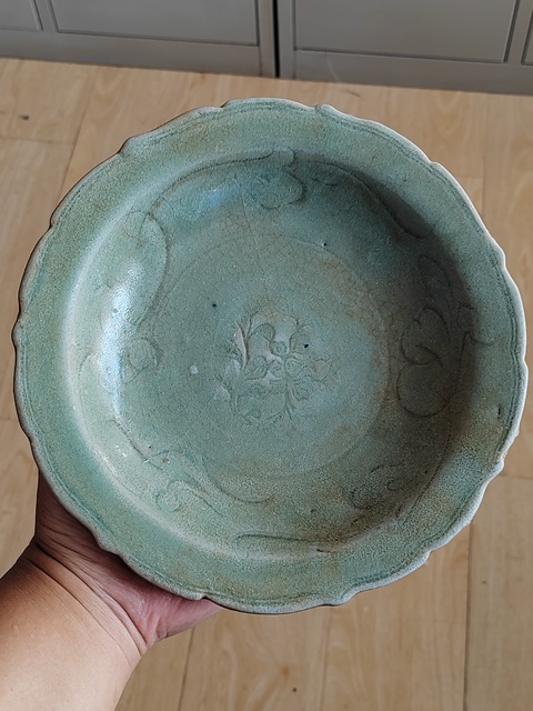 龍泉窯青釉盤拍賣，當前價格3800元