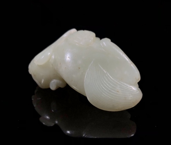 古玩玉器明代和田玉雕“瑞獸”拍賣，當(dāng)前價格33000元