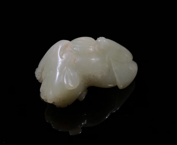 古玩玉器明代和田玉雕“瑞獸”拍賣，當(dāng)前價格33000元