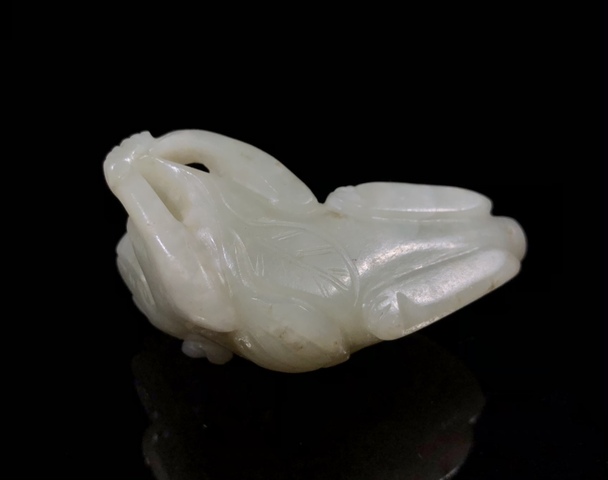 古玩玉器明代和田玉雕“瑞獸”拍賣，當(dāng)前價格33000元