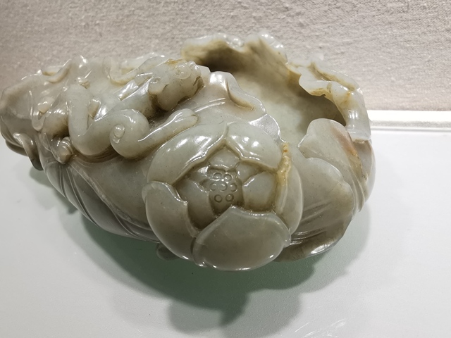 古玩玉器新疆和田籽玉雕“筆洗”拍賣,當(dāng)前價格30000元