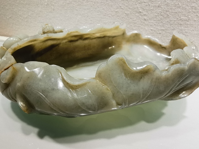古玩玉器新疆和田籽玉雕“筆洗”拍賣,當(dāng)前價格30000元