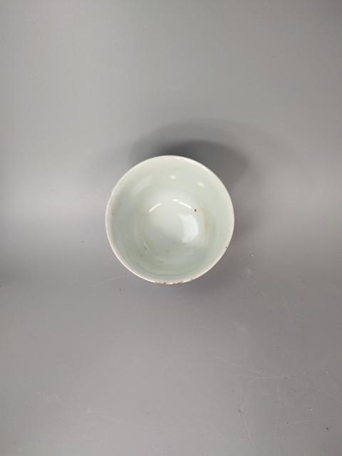 古玩陶瓷清中期青花淡描花卉紋仰鐘杯拍賣(mài)，當(dāng)前價(jià)格1718元