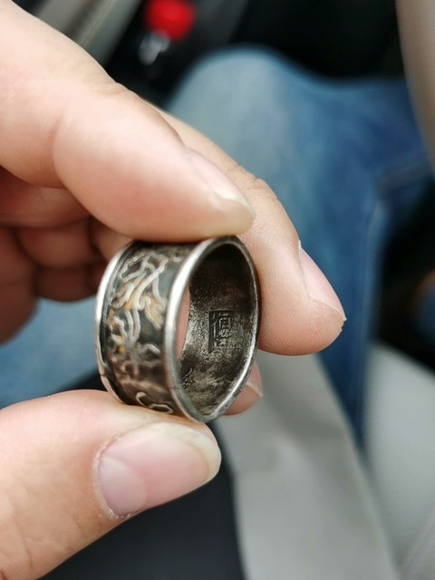 民國時期銀花卉指環(huán)拍賣，當(dāng)前價格588元