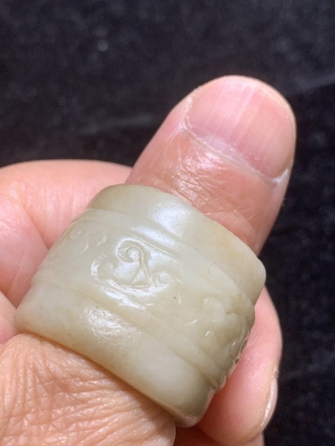 古玩玉器明清和田玉雕“扳指”拍賣,當前價格15000元