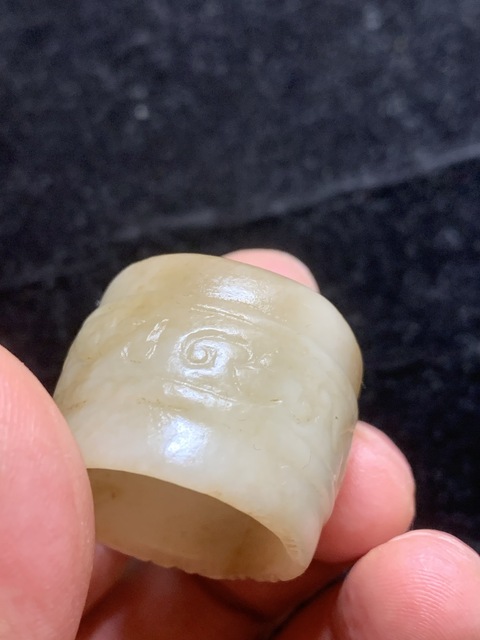 古玩玉器明清和田玉雕“扳指”拍賣,當前價格15000元