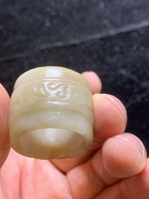 古玩玉器明清和田玉雕“扳指”拍賣,當前價格15000元