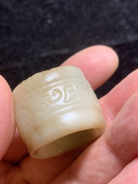 古玩玉器明清和田玉雕“扳指”拍賣,當前價格15000元