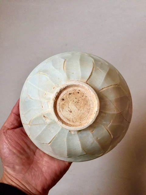 古玩陶瓷湖田窯仰蓮紋茶盞拍賣,當前價格2688元