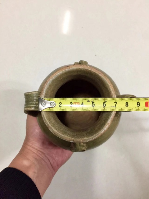 古玩陶瓷宣州窯青釉執壺拍賣,當前價格3888元
