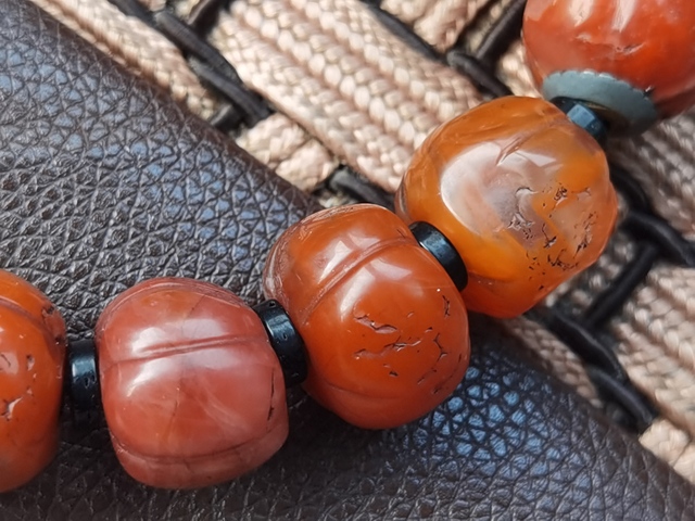 古玩玉器老南紅瓜棱珠手串拍賣(mài),當(dāng)前價(jià)格13800元