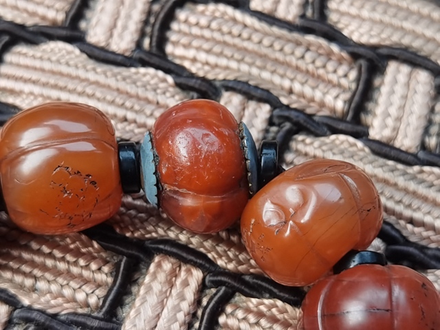 古玩玉器老南紅瓜棱珠手串拍賣(mài),當(dāng)前價(jià)格13800元