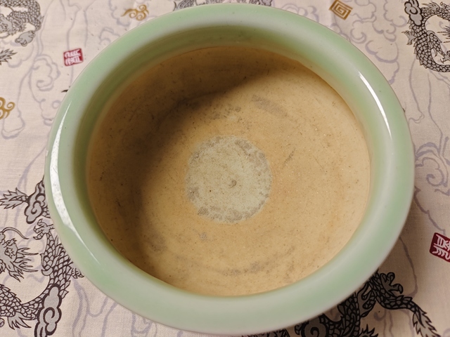 古玩陶瓷豆青釉彩繪花卉紋香爐拍賣，當前價格880元