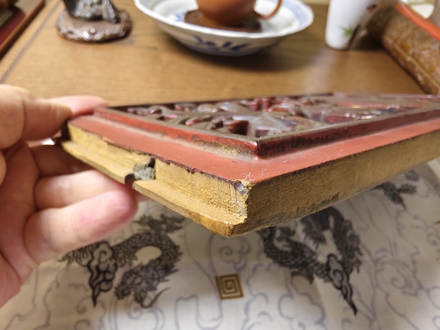 古玩雜項清 木雕人物花板拍賣,當前價格298元