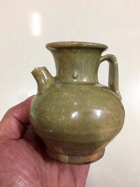 古玩陶瓷宣州窯青釉執(zhí)壺拍賣,當(dāng)前價(jià)格3688元