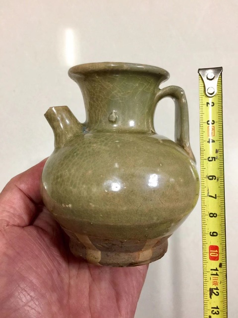古玩陶瓷宣州窯青釉執(zhí)壺拍賣,當(dāng)前價(jià)格3688元