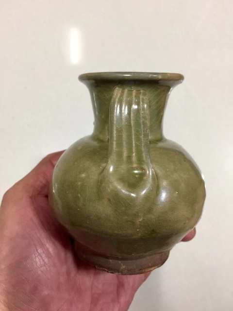 古玩陶瓷宣州窯青釉執(zhí)壺拍賣,當(dāng)前價(jià)格3688元
