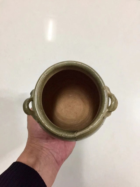 古玩陶瓷五代十國(guó)宣州窯雙耳唇口瓶拍賣,當(dāng)前價(jià)格2510元
