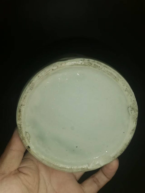 古玩陶瓷粉彩花鳥詩文花觚拍賣，當前價格9988元