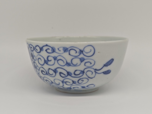 古玩陶瓷青花花卉紋碗拍賣，當前價格1600元