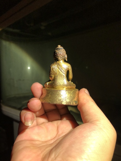 古玩銅器釋加牟尼真品鑒賞圖