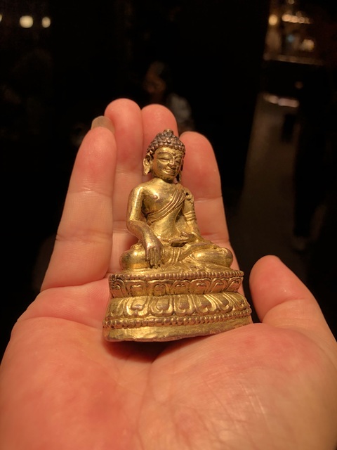 古玩銅器釋加牟尼真品鑒賞圖
