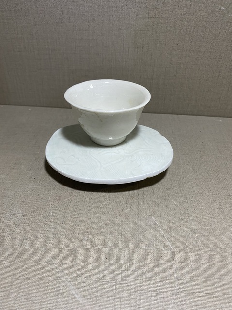 古玩陶瓷宋代湖田窯刻鹿紋標(biāo)本拍賣，當(dāng)前價(jià)格580元