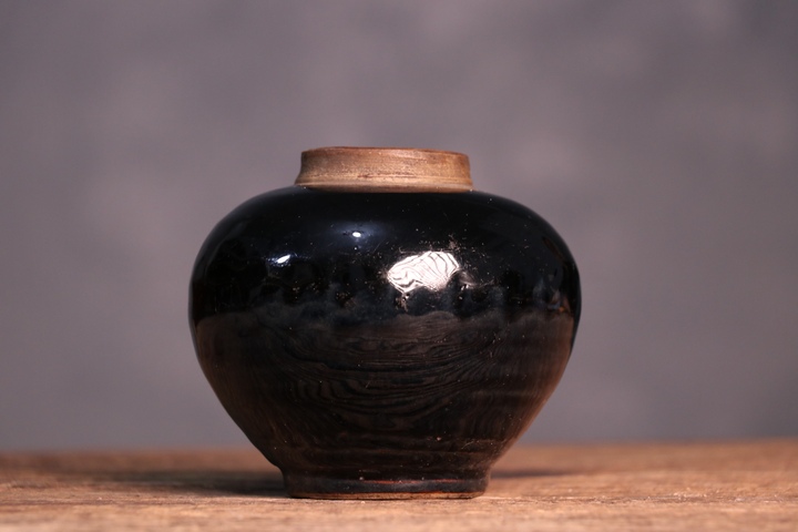古玩陶瓷清早期·黑釉罐拍賣，當前價格2600元