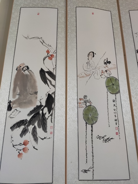 古玩字畫精工裝裱名家楊擁軍 人物四屏拍賣,當(dāng)前價(jià)格688元