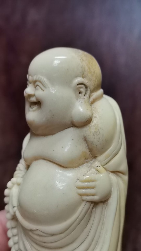 古玩雜項彌勒佛雕像真品鑒賞圖