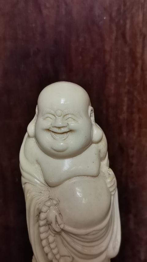古玩雜項彌勒佛雕像真品鑒賞圖