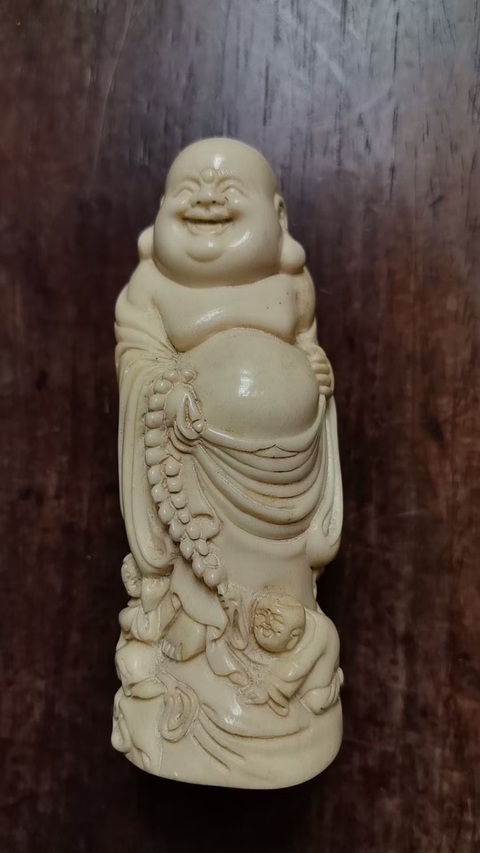 古玩雜項彌勒佛雕像真品鑒賞圖