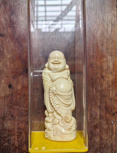 古玩雜項彌勒佛雕像真品鑒賞圖